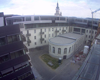 Archivbild Webcam 2 Baustelle Neubau 'Residenz zum silbernen Elefanten' Graz (5 Minuteninterval)